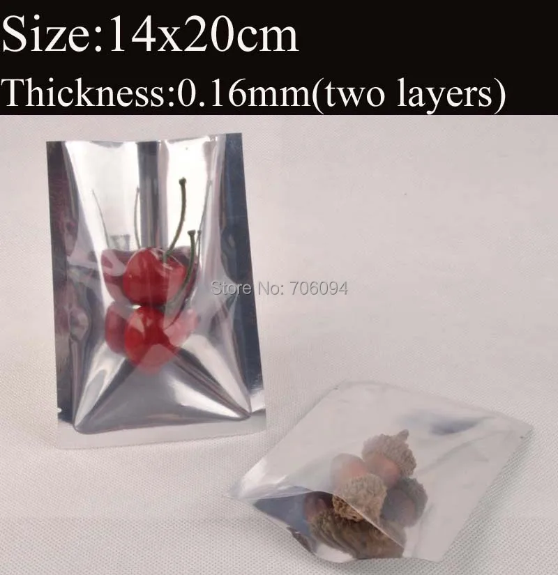300pcs 14*20cm(5.5''*7.9'') Clear silver Aluminum Foil Bag,Heat seal silver Aluminum bag visiable tea packing plastic bag
300pcs 14*20cm(5.5''*7.9'') Clear silver Aluminum Foil Bag,Heat seal silver Aluminum bag visiable tea packing plastic bag