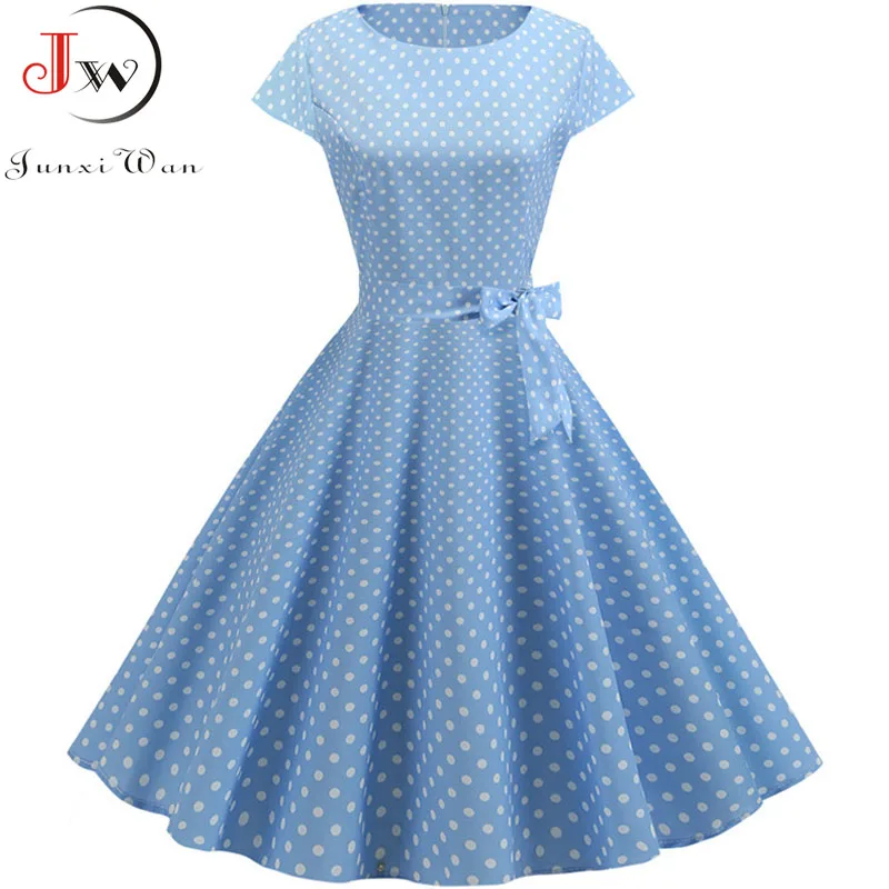 Women Summer Dresses 2019 Robe Vintage 1950s 60s Pin Up Big Swing Party Work Wear Rockabilly Dress White Polka Dot Vestidos
Women Summer Dresses 2019 Robe Vintage 1950s 60s Pin Up Big Swing Party Work Wear Rockabilly Dress White Polka Dot Vestidos