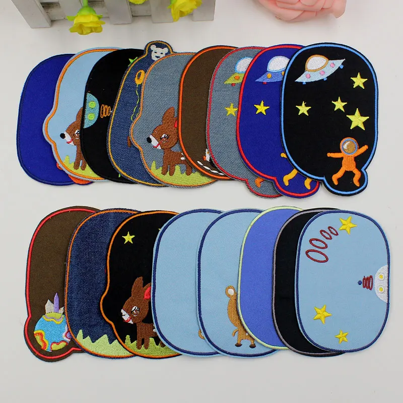 1PCS Cartoon Denim Patches For Clothes Application Jeans Applique Iron On Embroidered Elbow Decor Sticker Sewing Accessories
1PCS Cartoon Denim Patches For Clothes Application Jeans Applique Iron On Embroidered Elbow Decor Sticker Sewing Accessories