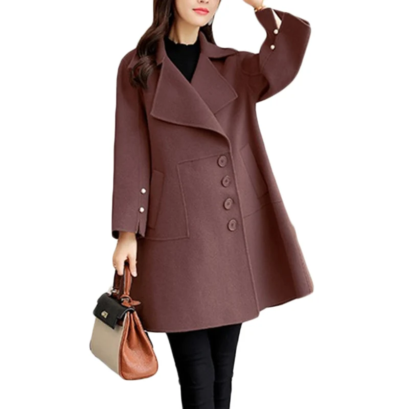Women Woolen coat Autumn Winter New Jacket coat Korean Loose Long Wool coats Women's High quality Casual Overcome F13
Women Woolen coat Autumn Winter New Jacket coat Korean Loose Long Wool coats Women's High quality Casual Overcome F13