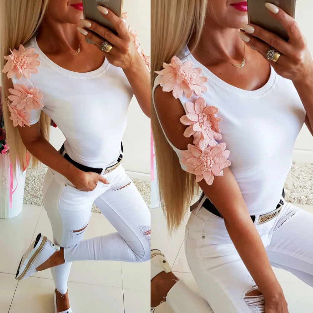 2019 Hot Sale Summer White Hollow Out Off Shoulder Floral Patchwork Short Sleeve Women Tops Summer Shirt Women
2019 Hot Sale Summer White Hollow Out Off Shoulder Floral Patchwork Short Sleeve Women Tops Summer Shirt Women