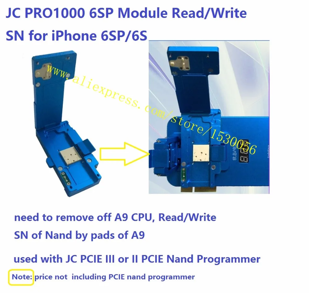 JC PRO1000 6SP Module Read/Write SN for iPhone 6SP/6S PCIE Nand,free of removing off nand
JC PRO1000 6SP Module Read/Write SN for iPhone 6SP/6S PCIE Nand,free of removing off nand
