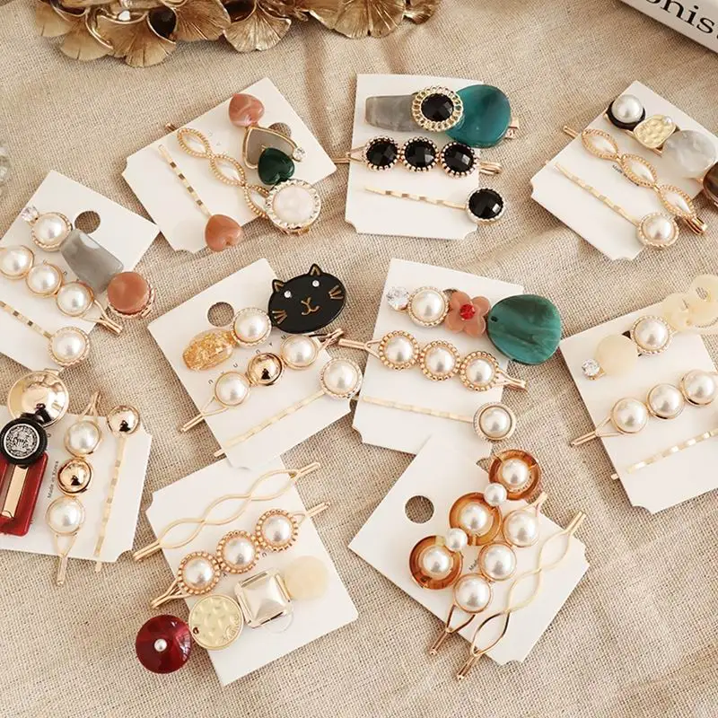 2019 Korean New Vintage Acrylic Resin Beads Hairpins Simulated Pearl Gold Color ,Metal Hair Clips Hair Accessories for Women
2019 Korean New Vintage Acrylic Resin Beads Hairpins Simulated Pearl Gold Color ,Metal Hair Clips Hair Accessories for Women