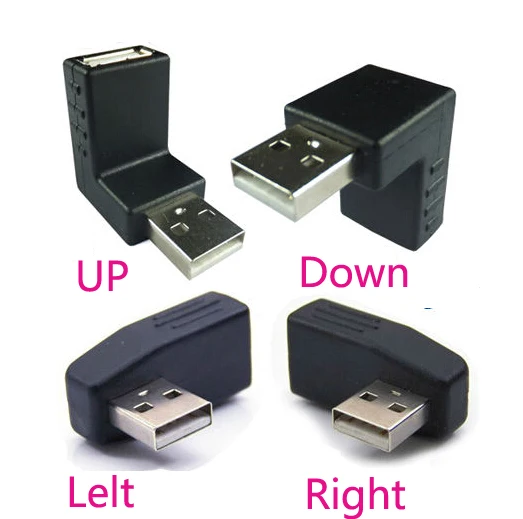 4 шт. 90 градусов прямоугольный Переходник Usb штекер-гнездо направленный адаптер левый + правый + вверх + вниз
4 шт. 90 градусов прямоугольный Переходник Usb штекер-гнездо направленный адаптер левый + правый + вверх + вниз