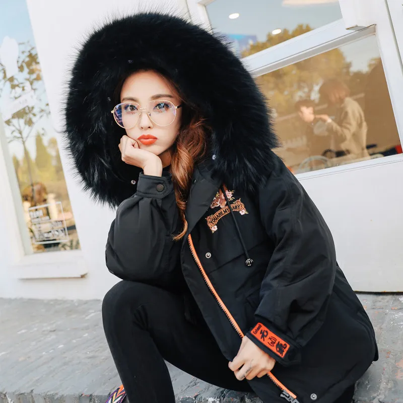 Real Raccoon Fur 2018 Winter Jacket Women Medium-long Down Parka Warm Female Duck Down Jacket Hooded Winter Coat Women
Real Raccoon Fur 2018 Winter Jacket Women Medium-long Down Parka Warm Female Duck Down Jacket Hooded Winter Coat Women