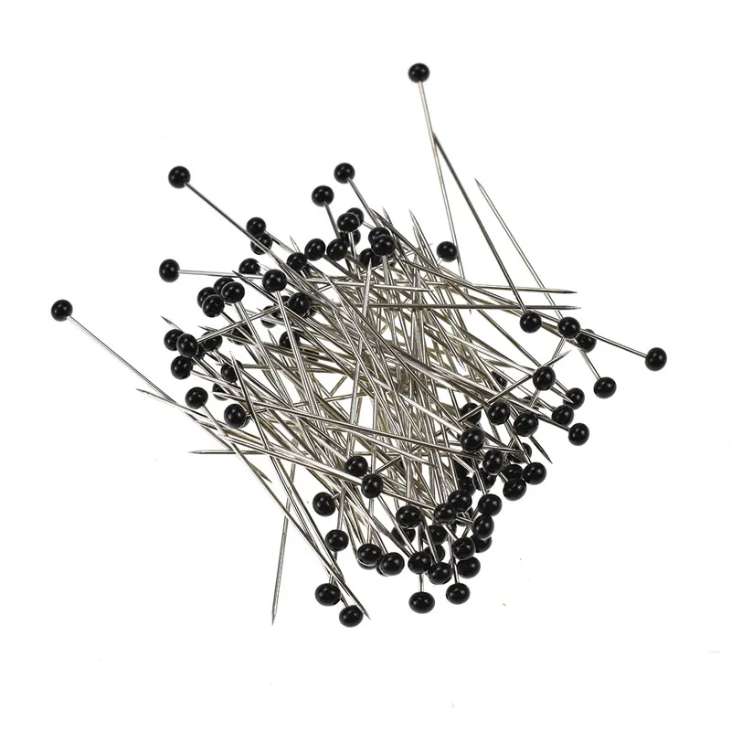 Looen 100pcs Mini Round Bead Sewing Pins Clothing Safety Pin DIY Decoration Garment Needles Tools Crafts Sewing Accessories (2)