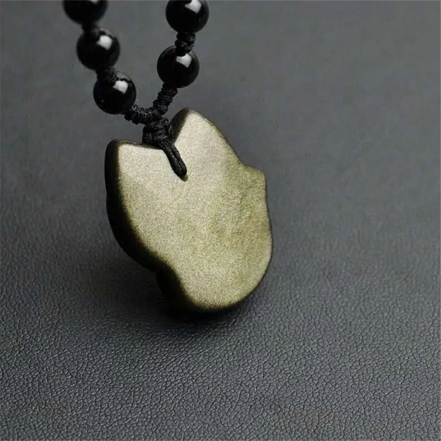 4 Styles Genuine Natural Gold Obsidian Gemstone Carving Design Round Bead Pendant Pi Xiu Woman Men Drop Shipping 45mm (4)