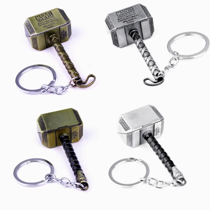 DC Comics Jewelry The Avengers Thor Hammer Pendants Keychain Man Personality Accessories Key Ring Key Chains
DC Comics Jewelry The Avengers Thor Hammer Pendants Keychain Man Personality Accessories Key Ring Key Chains