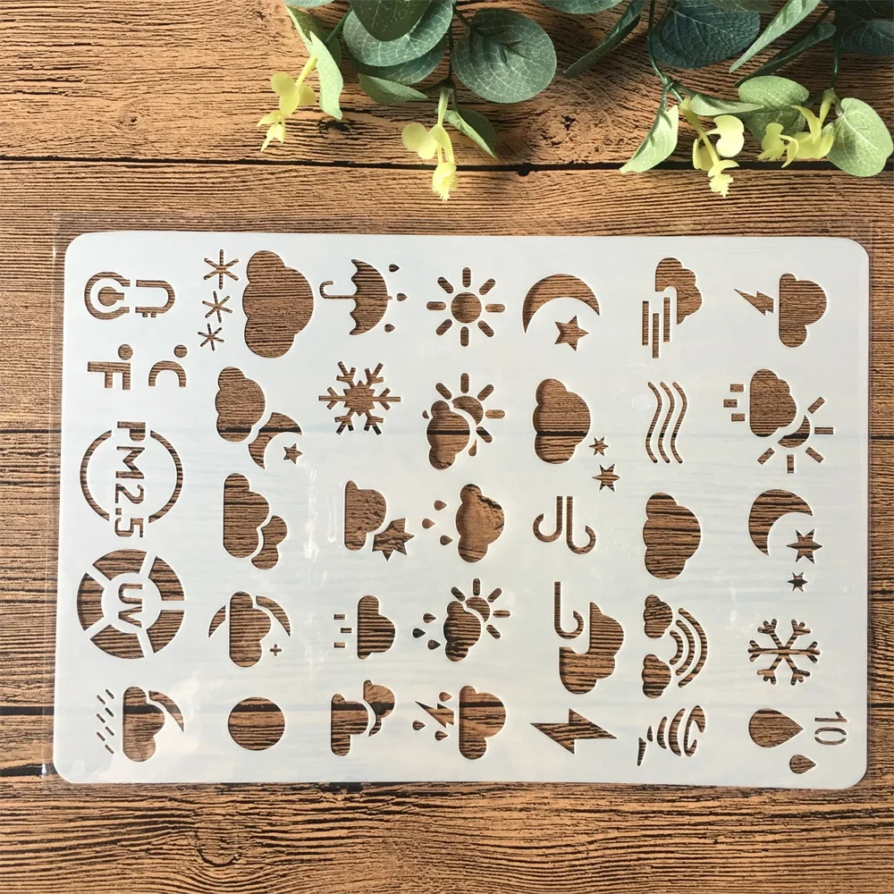 26cm Weather Cloud Sun DIY Craft Layering Stencils Painting Scrapbooking Stamping Embossing Album Paper Card Template
26cm Weather Cloud Sun DIY Craft Layering Stencils Painting Scrapbooking Stamping Embossing Album Paper Card Template