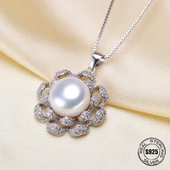 Fashion S925 Silver Pearl Necklace Pendant Woman DIY Accessories Semi-finished Parts Fittings Mountings Products Jewelry Making
Fashion S925 Silver Pearl Necklace Pendant Woman DIY Accessories Semi-finished Parts Fittings Mountings Products Jewelry Making