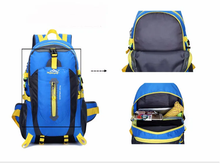 Climbing Backpack Rucksack Waterproof 40L Outdoor Sports Bag Travel Backpack Climbing Backpack Rucksack Waterproof 40L Outdoor Sports Bag Travel Backpack