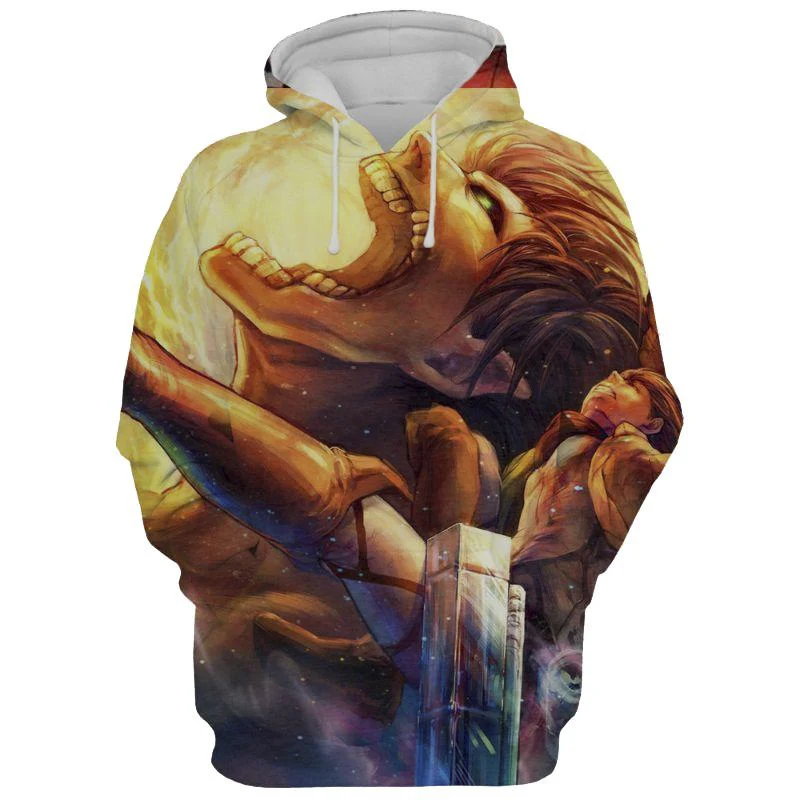 Waliicorners Anime Hoodies Attack on Titan 3D Print Hoodies attack on titan hoodie levi Streetwear Couple Jumper Hooded Jacket 38