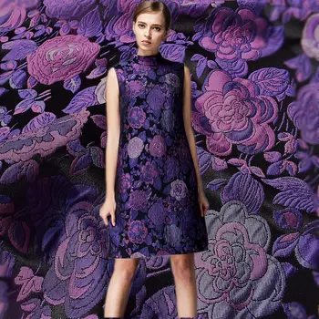 Hot sale French imports Large flower yarn-dyed jacquard tapestry satin fashion fabric for coat tissu au meter bright cloth DIY
Hot sale French imports Large flower yarn-dyed jacquard tapestry satin fashion fabric for coat tissu au meter bright cloth DIY