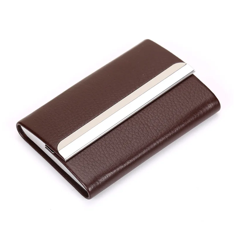 Wholesale New Business ID Credit Card Holder For Women Card Holder Fashion Brand Metal Aluminum Card Case PU Leather Porte Carte
Wholesale New Business ID Credit Card Holder For Women Card Holder Fashion Brand Metal Aluminum Card Case PU Leather Porte Carte