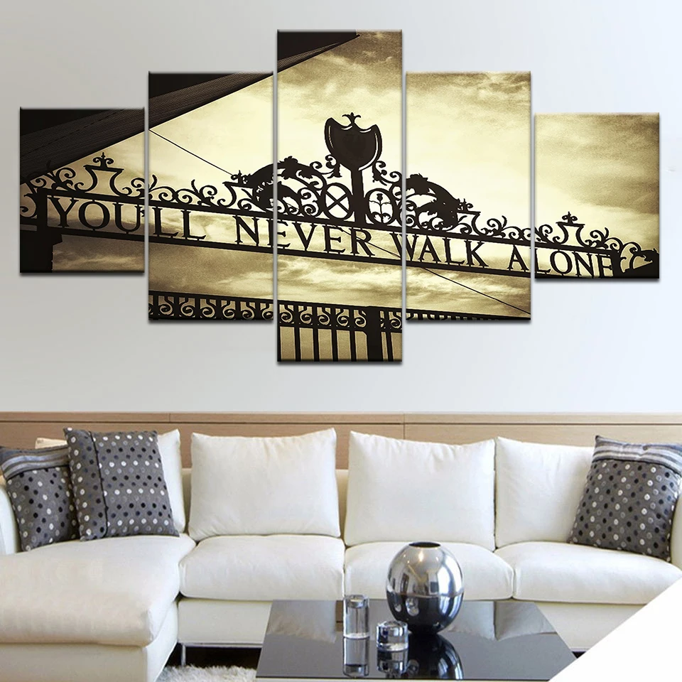 5pcs HD Printing Canvas Painting Sports Liverpool Iron Gate you'll never walk alone Art Home Decor Wall Poster Modular Picture
5pcs HD Printing Canvas Painting Sports Liverpool Iron Gate you'll never walk alone Art Home Decor Wall Poster Modular Picture