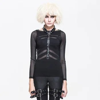Steampunk Women Sexy Long Sleeve T-shirt Gothic Punk Rock Black Top Tees Fitted Halater Clothes Women T Shirt
Steampunk Women Sexy Long Sleeve T-shirt Gothic Punk Rock Black Top Tees Fitted Halater Clothes Women T Shirt
