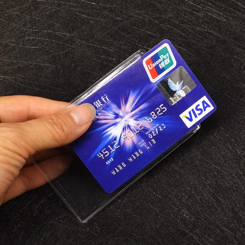 Waterproof PVC Credit Card Holder Transparent Plastic Wallet for Credit Cards Bank Card Protector Cardholder ID Card Cover
Waterproof PVC Credit Card Holder Transparent Plastic Wallet for Credit Cards Bank Card Protector Cardholder ID Card Cover