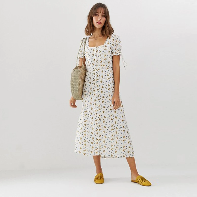 Summer Casual Floral Printing Shirt Dress Women 2019 New White Lace Up Bow Midi Dresses Short Sleeve Beach Dress Robe Femme
Summer Casual Floral Printing Shirt Dress Women 2019 New White Lace Up Bow Midi Dresses Short Sleeve Beach Dress Robe Femme