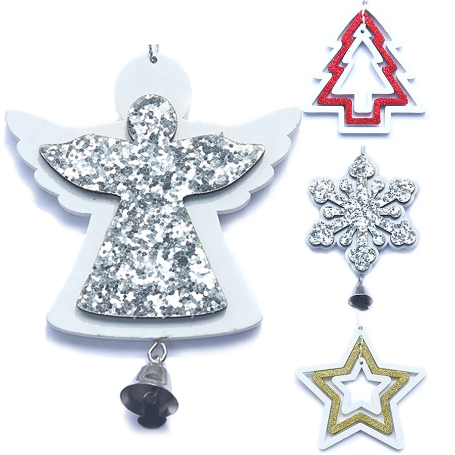 Happy New Year Wooden Christmas Pendants Decorations Ornaments Gift Xmas Tree Hanging Cute Snowflake Angel Glitter Home Decor
Happy New Year Wooden Christmas Pendants Decorations Ornaments Gift Xmas Tree Hanging Cute Snowflake Angel Glitter Home Decor
