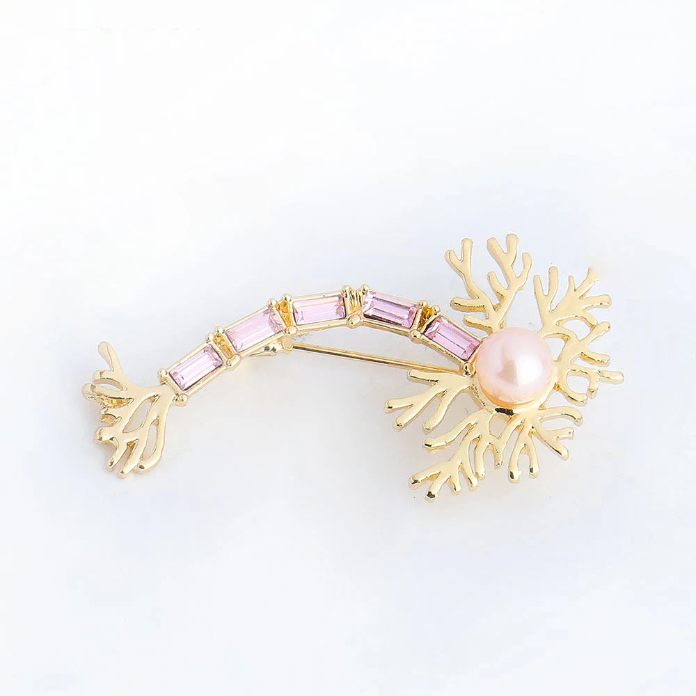 Neuron Pin wiht Pink Pearl and Crystals Medical Jewelry,the Brain Nerve Cell Brooch Fashion Gift for Student/Doctor/Nurse Pins
Neuron Pin wiht Pink Pearl and Crystals Medical Jewelry,the Brain Nerve Cell Brooch Fashion Gift for Student/Doctor/Nurse Pins