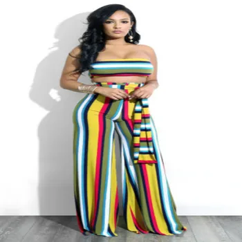 2PCS Fashion Women Strapless Striped Bodycon Casual Tops Long Pants High Waist Sashes Pants Set
2PCS Fashion Women Strapless Striped Bodycon Casual Tops Long Pants High Waist Sashes Pants Set