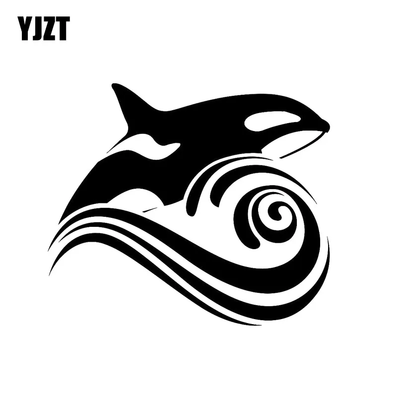 YJZT 14.3cm*12.4cm Killer WHALE Wave Fashion Car Sticker Vinyl High-quality Decal Black Silver C11-0431
YJZT 14.3cm*12.4cm Killer WHALE Wave Fashion Car Sticker Vinyl High-quality Decal Black Silver C11-0431
