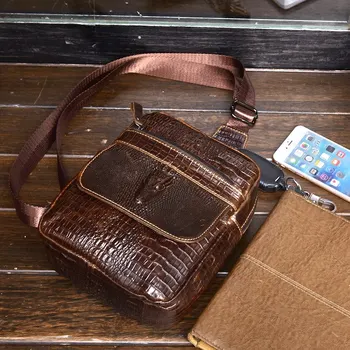 Chu JJ Hot Sale Men's Cow Leather Chest Bags Retro Men's Shoulder Bags Alligator Men Bag
Chu JJ Hot Sale Men's Cow Leather Chest Bags Retro Men's Shoulder Bags Alligator Men Bag
