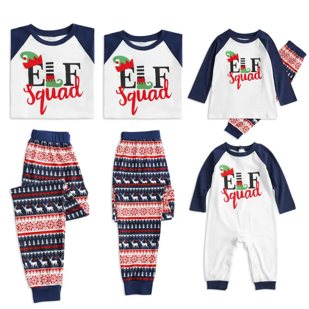 2019Autumn and Winter New Parent-child Sleepwear Casual Christmas Fashion ELF Squad Christmas Family Matching Pajamas Set
2019Autumn and Winter New Parent-child Sleepwear Casual Christmas Fashion ELF Squad Christmas Family Matching Pajamas Set