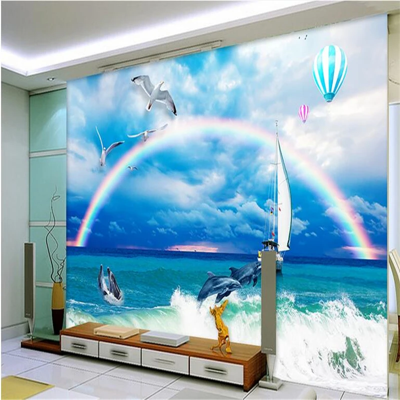 beibehang Large custom wallpaper 3d rainbow love sea theme space papel de parede 3d para sala atacado papel parede
beibehang Large custom wallpaper 3d rainbow love sea theme space papel de parede 3d para sala atacado papel parede