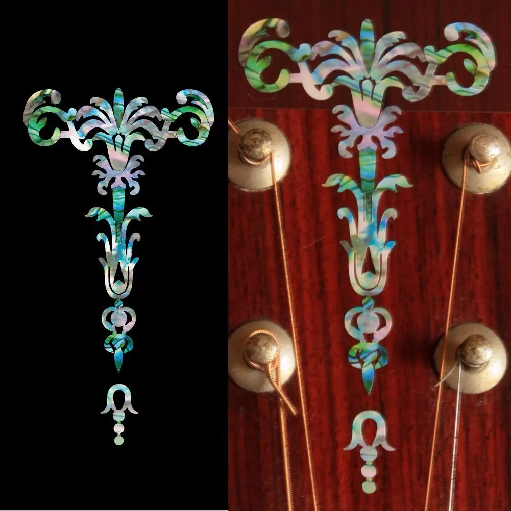 Inlay Sticker Decal Guitar Headstock In Abalone Theme - Gothic Torch, Mixed or White Color
Inlay Sticker Decal Guitar Headstock In Abalone Theme - Gothic Torch, Mixed or White Color