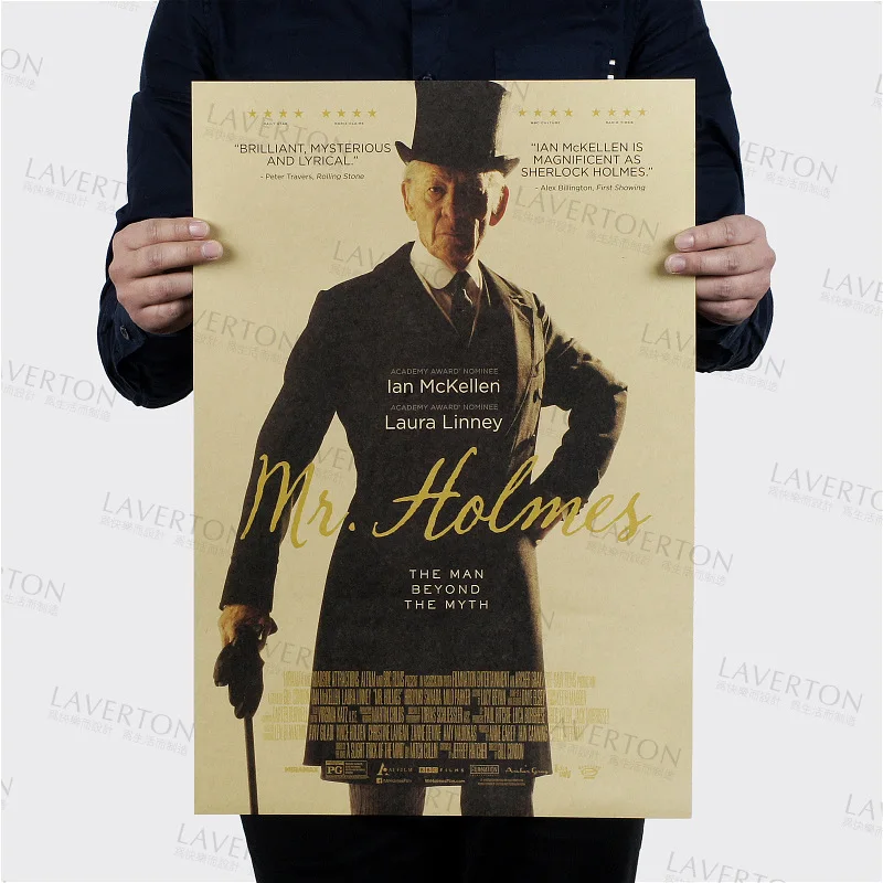 

Mr. Holmes / Hollywood actor film star/kraft paper/Cafe/bar poster/Retro Poster/decorative painting 51x35.5cm Free shipping