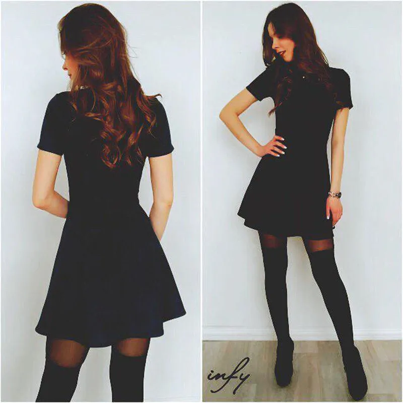 Oufisun 2019 Summer New Sweet Back Zipper Solid Women Dress O-neck Shortlees Empire Casual Dress A-line Mini Dresses Vestidos
Oufisun 2019 Summer New Sweet Back Zipper Solid Women Dress O-neck Shortlees Empire Casual Dress A-line Mini Dresses Vestidos