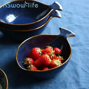 Creative Ceramic Bowl Household Microwave Oven Oatmeal Yogurt Bowls Cartoon Blue Fish Soup Bowls Salad Bowl For Tableware
Creative Ceramic Bowl Household Microwave Oven Oatmeal Yogurt Bowls Cartoon Blue Fish Soup Bowls Salad Bowl For Tableware