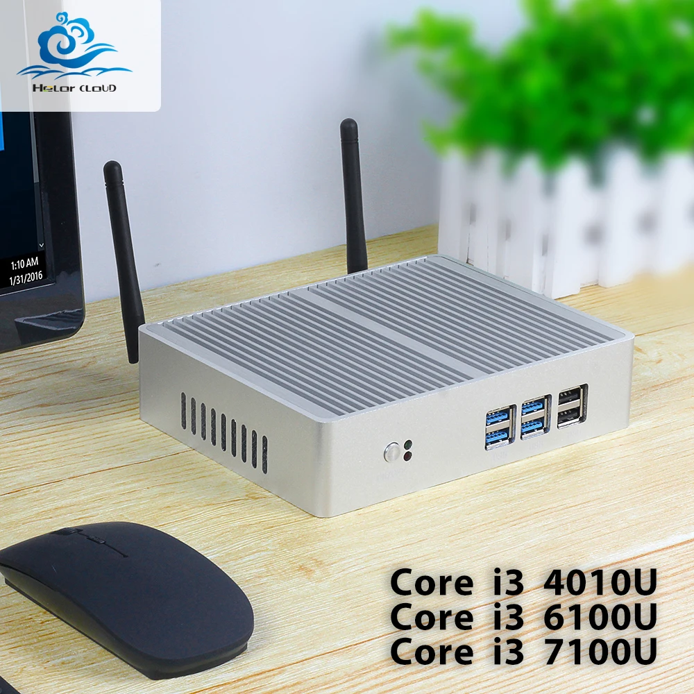 HLY Mini Computer Core i3 7100U 6100U Mini PC Windows 10 Celeron 2955U HDMI Wifi USB fanless NUC Micro Desktop Computer
HLY Mini Computer Core i3 7100U 6100U Mini PC Windows 10 Celeron 2955U HDMI Wifi USB fanless NUC Micro Desktop Computer