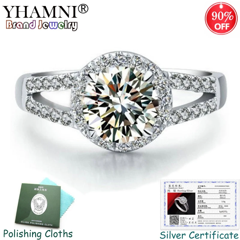 Big Promotion!!! 100% Pure 925 Sterling Silver Jewelry Rings for women 2 Carat SONA CZ Diamant Engagement Ring wholesale RJ510
Big Promotion!!! 100% Pure 925 Sterling Silver Jewelry Rings for women 2 Carat SONA CZ Diamant Engagement Ring wholesale RJ510