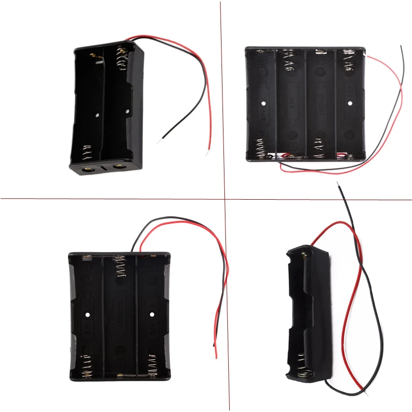 1Pcs 4/3/2/1x 18650 Battery Storage Box Case Plastic 1 2 3 4 Slot Way Batteries Clip Holder Container With Wire Lead
1Pcs 4/3/2/1x 18650 Battery Storage Box Case Plastic 1 2 3 4 Slot Way Batteries Clip Holder Container With Wire Lead
