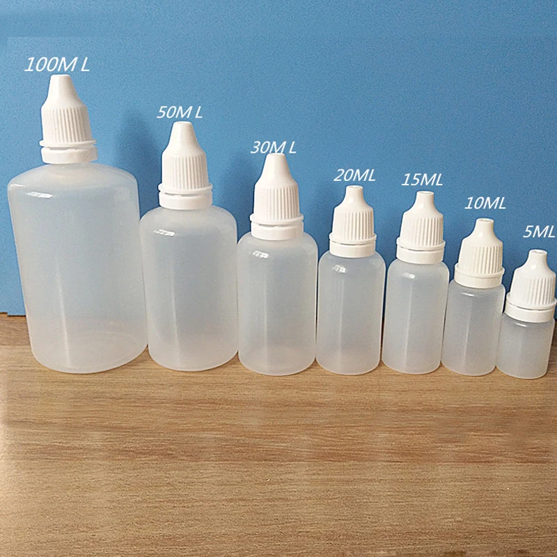 20PCS 5/10/15/20/30/50/100ml Plastic PE Dropper Drop Bottles Empty Applicator Drop Squeezable Eye Liquid Essential Oil Container
20PCS 5/10/15/20/30/50/100ml Plastic PE Dropper Drop Bottles Empty Applicator Drop Squeezable Eye Liquid Essential Oil Container