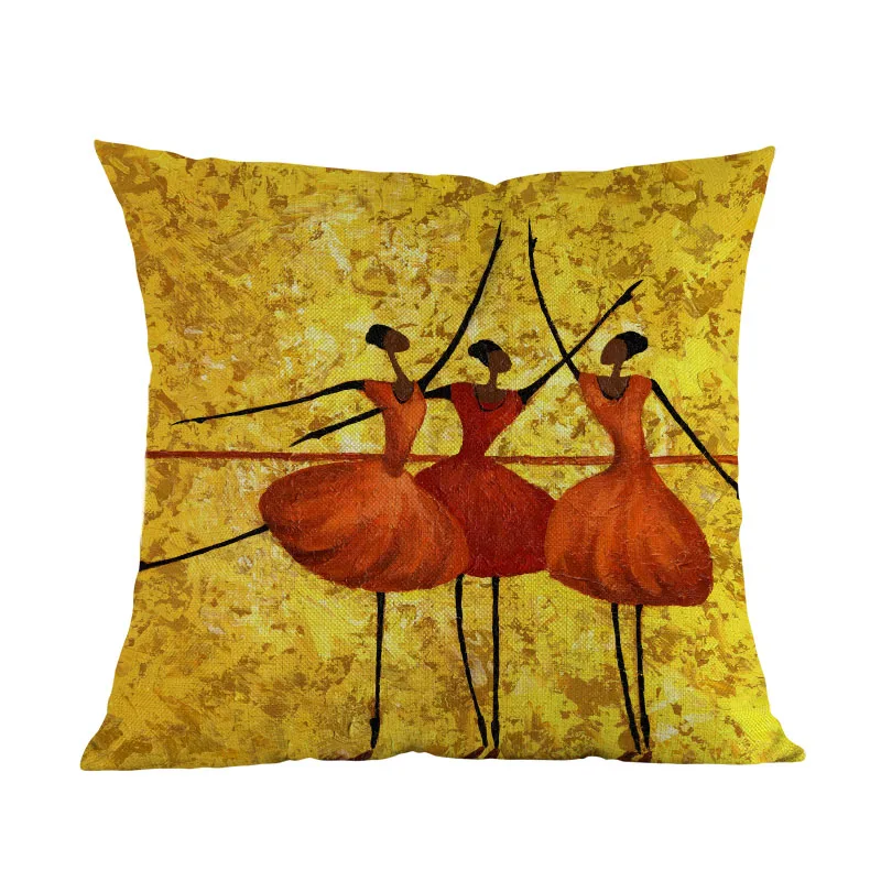 African Life Custom Hunting Man Dance Woman Home Decoration Cushion Cover Orange Africa Abstract Oil Painting Art Pillow Case
African Life Custom Hunting Man Dance Woman Home Decoration Cushion Cover Orange Africa Abstract Oil Painting Art Pillow Case
