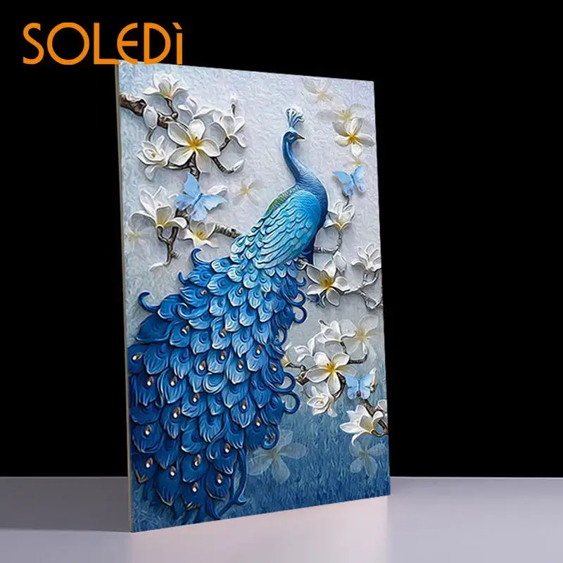Diamond Embroidery 5D Diamond Drawing Home Decoration Gift Creative Cross Stitch Blue Peacock Full Diamond DIY
Diamond Embroidery 5D Diamond Drawing Home Decoration Gift Creative Cross Stitch Blue Peacock Full Diamond DIY