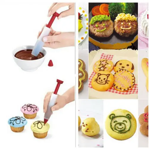 1pcs Silicone Funny Drawing Food Writing Pen Chocolate Decorating Pen Cake Mold Fondant Cake Cream Decorating Tools
1pcs Silicone Funny Drawing Food Writing Pen Chocolate Decorating Pen Cake Mold Fondant Cake Cream Decorating Tools