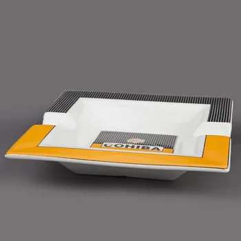 COHIBA High-definition fashion 2 Holder Ceramic Large Size Square Cigar Ashtray
COHIBA High-definition fashion 2 Holder Ceramic Large Size Square Cigar Ashtray