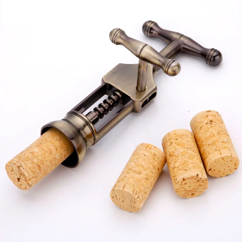 Фото Professional Zinc Alloy Wine Opener Multifunction Portable Screw Corkscrew Bottle | Дом и сад