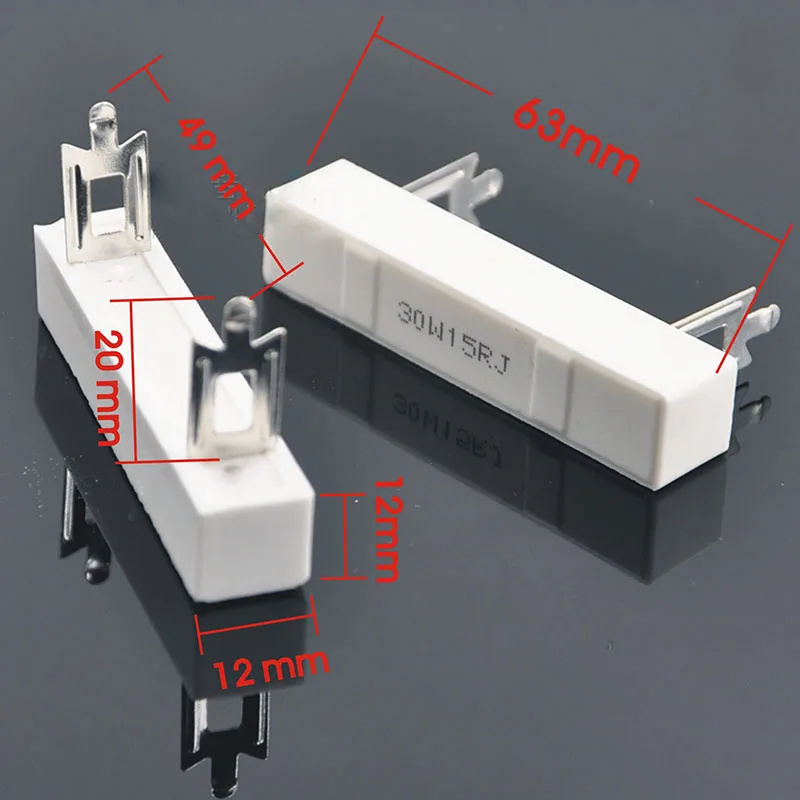 30W cement resistor speaker crossover stage speaker high power high frequency porcelain shell resistor connector 1 ohm-30 ohm
30W cement resistor speaker crossover stage speaker high power high frequency porcelain shell resistor connector 1 ohm-30 ohm