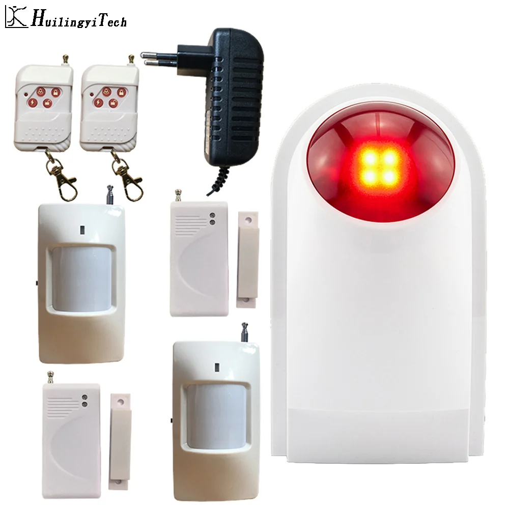 HuilingyiTech Wireless Alarm Flash Siren Sound Strobe Flash Alarm Siren Home Security System 110DB Flash Siren Alarm System
HuilingyiTech Wireless Alarm Flash Siren Sound Strobe Flash Alarm Siren Home Security System 110DB Flash Siren Alarm System