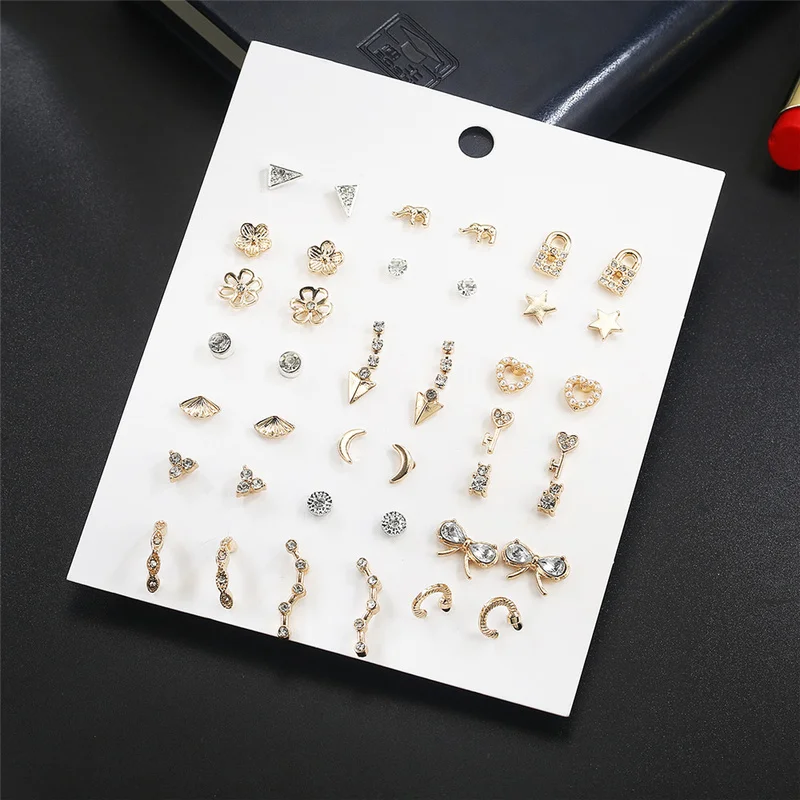 Punk Korean Style Gold Color Geometry Heart Crystal Stud Earrings Women Nobby Imitation Pearl Earings Glamur Lady Accessories
Punk Korean Style Gold Color Geometry Heart Crystal Stud Earrings Women Nobby Imitation Pearl Earings Glamur Lady Accessories