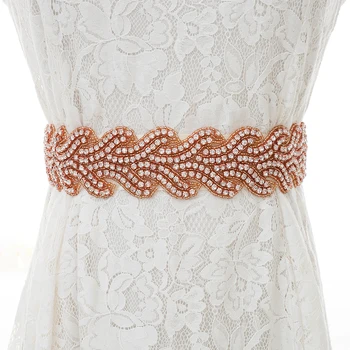 Luxury Diamond Bridal Belt Crystal Wedding Belt Rose Gold Rhinestone Bridal Sash For Wedding Accessories S200RG
Luxury Diamond Bridal Belt Crystal Wedding Belt Rose Gold Rhinestone Bridal Sash For Wedding Accessories S200RG