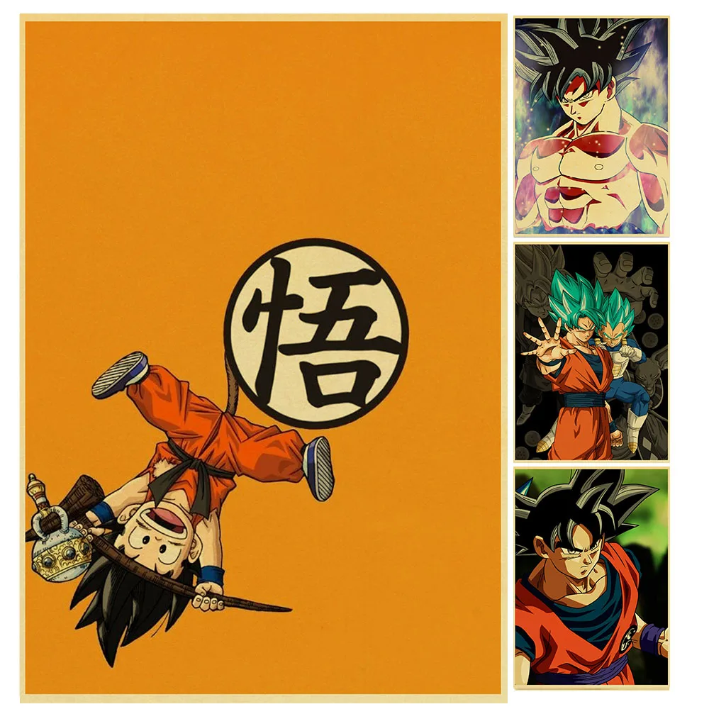 CLASSIC JAPANESE ANIMATION Dragon Ball Saiyan Son Goku Retro Poster Vintage poster Wall Decor For Home Bar Cafe
CLASSIC JAPANESE ANIMATION Dragon Ball Saiyan Son Goku Retro Poster Vintage poster Wall Decor For Home Bar Cafe