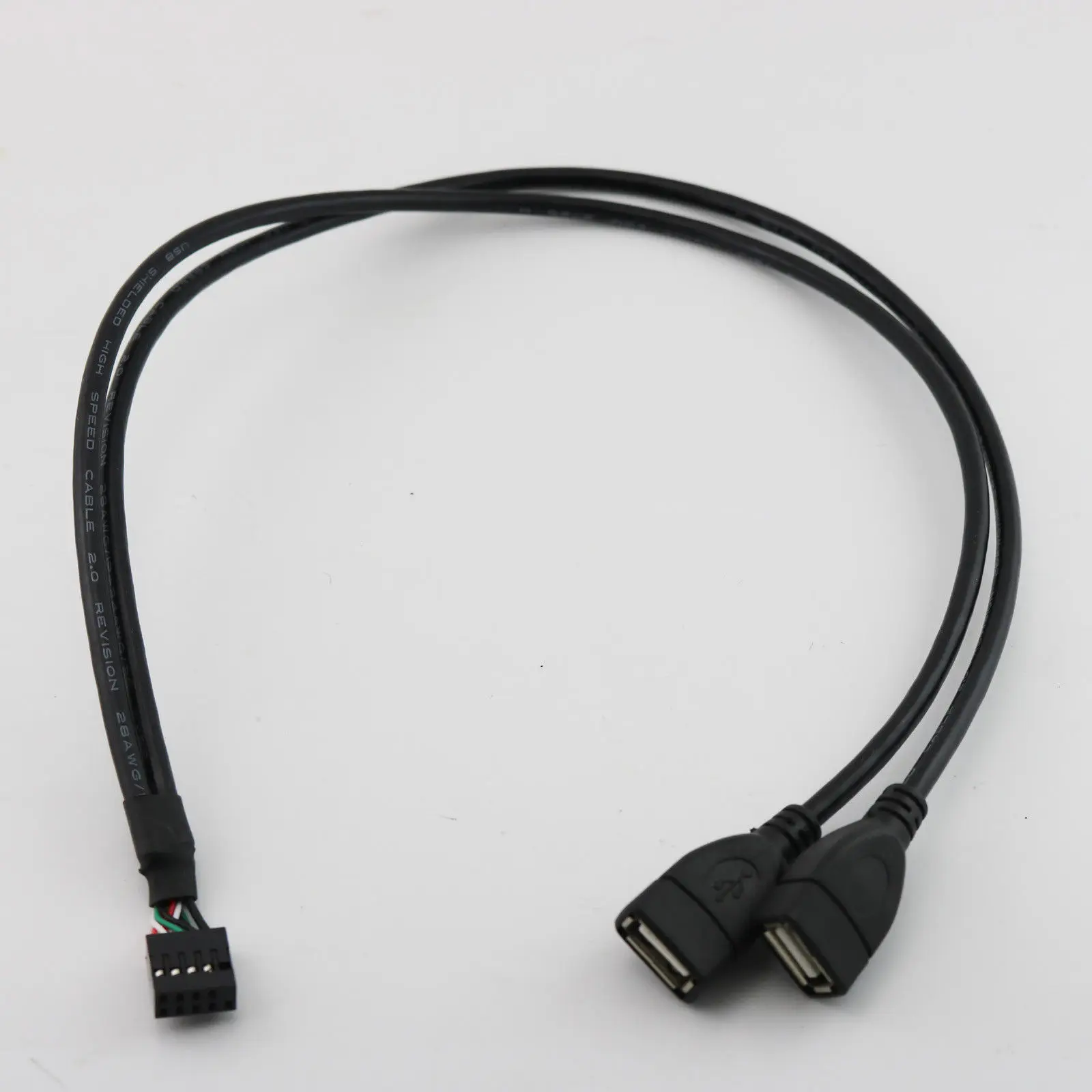 1 шт. материнская плата женский 9-контактный разъем к двойному USB 2,0 A гнездовой Кабель-адаптер 50 см
1 шт. материнская плата женский 9-контактный разъем к двойному USB 2,0 A гнездовой Кабель-адаптер 50 см