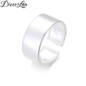 DIEERLAN New Arrivals Real 925 Sterling Silver Smooth Rings for Women Adjustable Size Ring Fashion sterling-silver-jewelry
DIEERLAN New Arrivals Real 925 Sterling Silver Smooth Rings for Women Adjustable Size Ring Fashion sterling-silver-jewelry