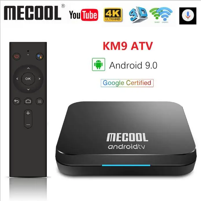 Mecool KM9 Pro Google Certified Android 9.0 TV Box Amlogic S905 X2 4GB DDR4 32GB 2.4G/5G Dual WiFi USB3.0 BT4.0 4K Google Voice
Mecool KM9 Pro Google Certified Android 9.0 TV Box Amlogic S905 X2 4GB DDR4 32GB 2.4G/5G Dual WiFi USB3.0 BT4.0 4K Google Voice
